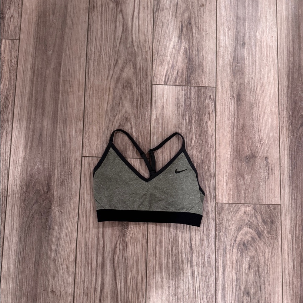 Nike Gray and Black Sports Bra